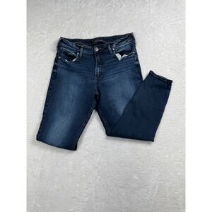 Silver Jeans Co Avery Skinny Dark Wash Ankle Denim Womens Size 16/L27